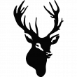 Deer head sticker - ambiance-sticker.com
