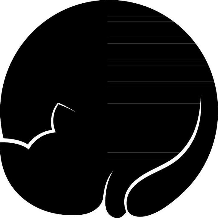 Wall decal cat slate - ambiance-sticker.com