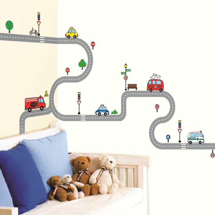 Wall decals for kids - Child cars wall decals - ambiance-sticker.com