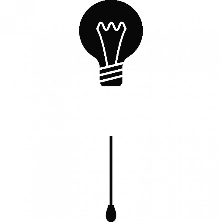 Lightbulb and a switch sticker - ambiance-sticker.com