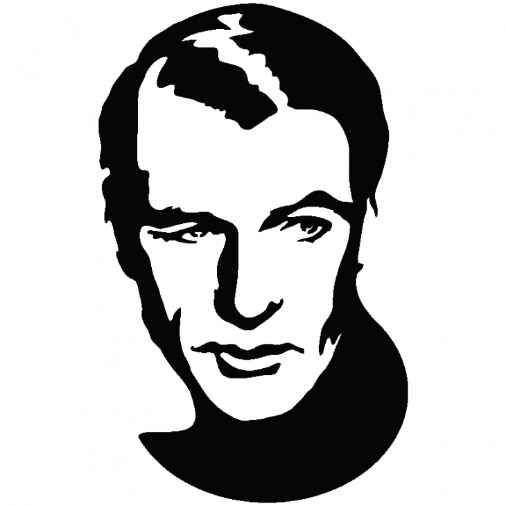 Gary Cooper portrait 1 - ambiance-sticker.com