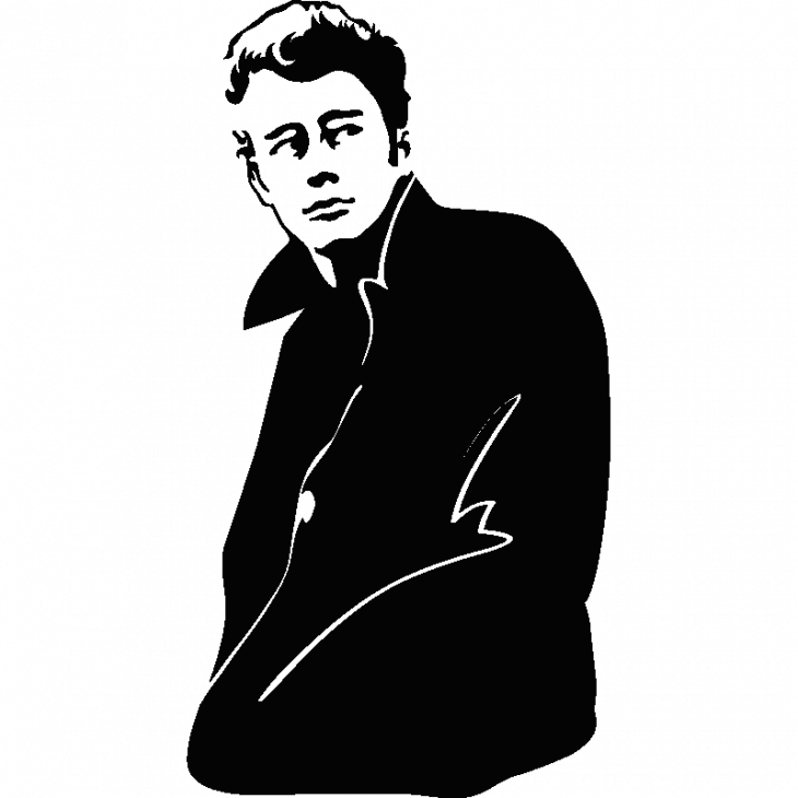 James Dean portrait 1 - ambiance-sticker.com