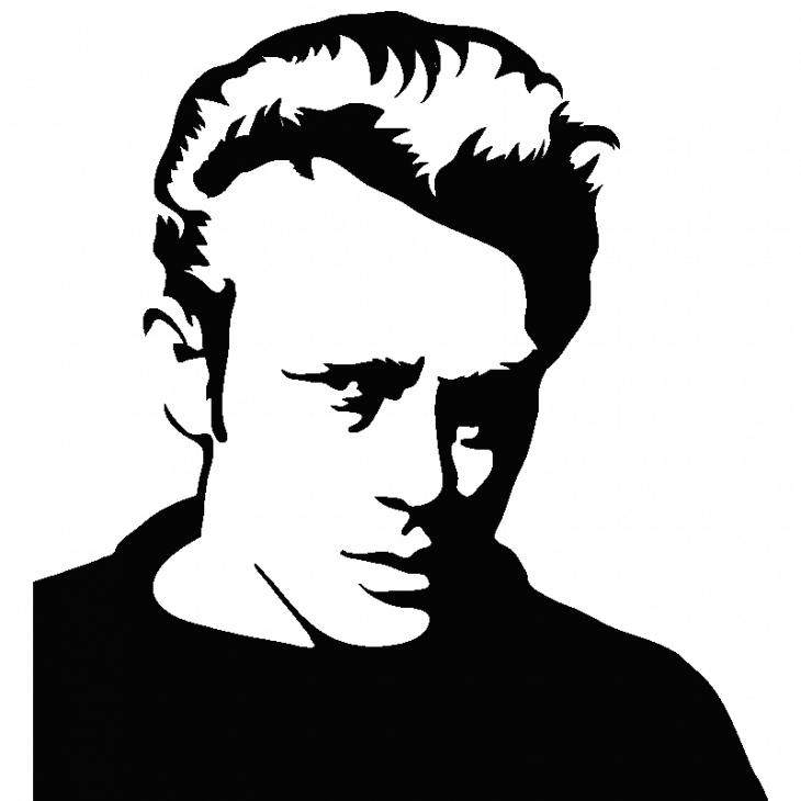 James Dean portrait 2 - ambiance-sticker.com