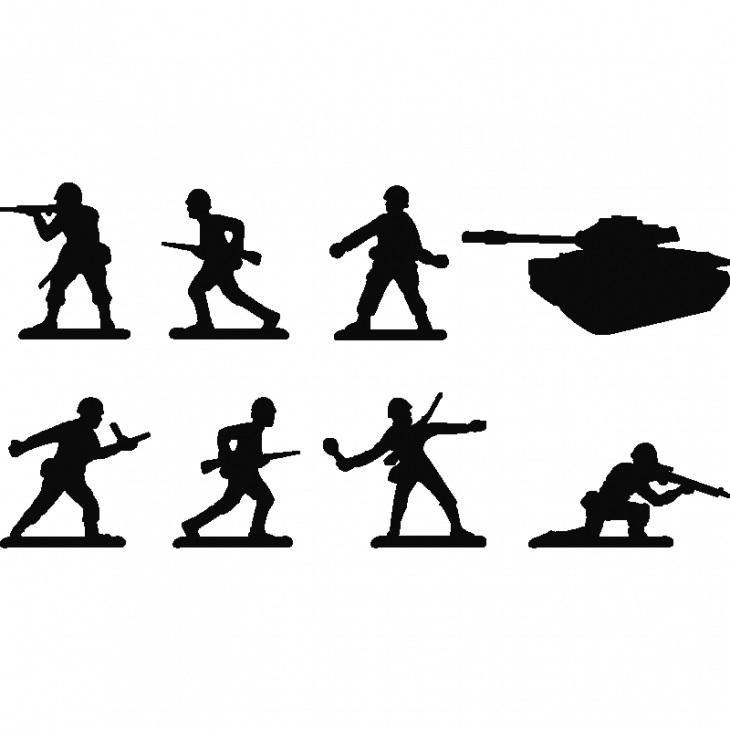 Wall decals for kids - Toy soldiers wall decal - ambiance-sticker.com