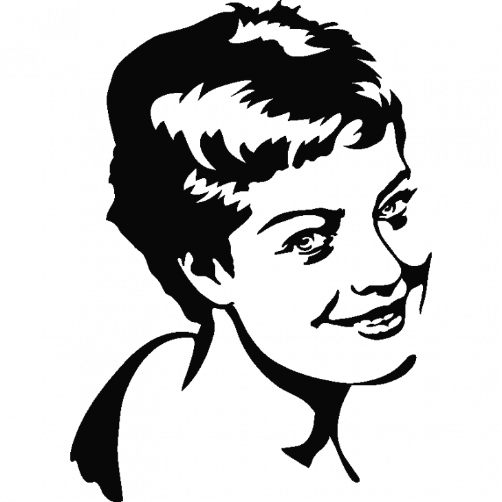 Romy Schneider portrait 1 - ambiance-sticker.com