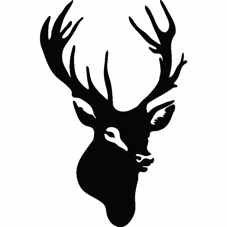 Deer head sticker - ambiance-sticker.com