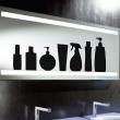 Stickers muraux salle de bain - Sticker Conteneurs cosmétiques - ambiance-sticker.com