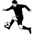 Stickers sport et football - Sticker footballeur 17 - ambiance-sticker.com