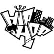 Sticker hip hop graffiti - ambiance-sticker.com
