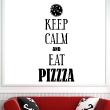 Stickers muraux 'Keep Calm' - Sticker Keep calm and eat pizza - ambiance-sticker.com