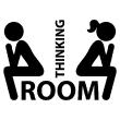 Sticker pour salles de bain, toilettes et WC : thinking room décoration amusante. - ambiance-sticker.com