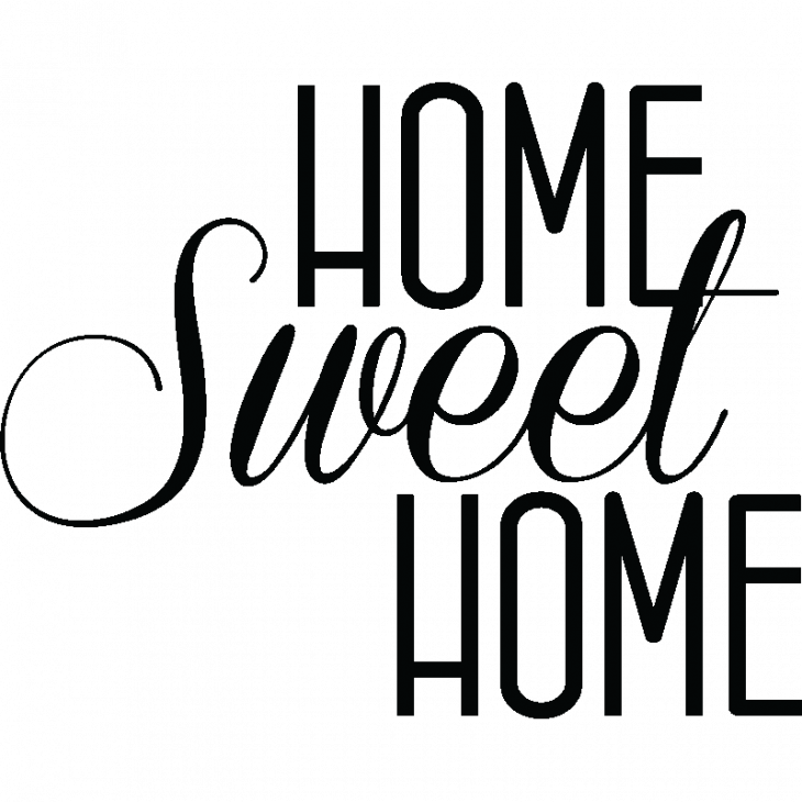 Stickers muraux citations - Sticker  Home sweet Home - ambiance-sticker.com