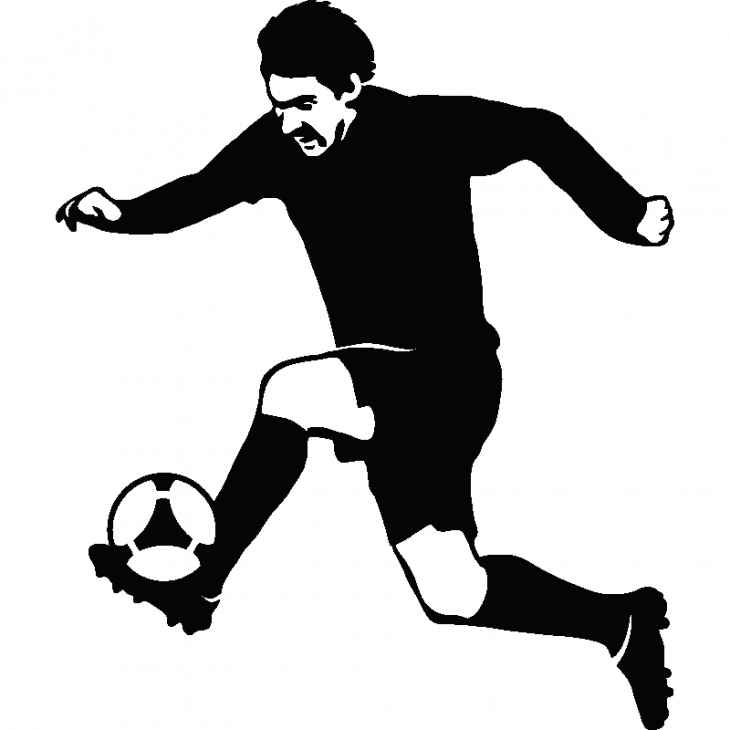 Stickers sport et football - Sticker footballeur 17 - ambiance-sticker.com