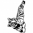 Tigre sdraiata - ambiance-sticker.com