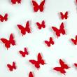 Muurstickers - 10 vlinders 3D muuroverdrukplaatjes - ambiance-sticker.com