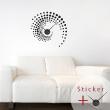 Klokken Muurstickers - Muursticker decoratieve spiraal - ambiance-sticker.com