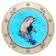 Onderwaterafbeelding Delfin - ambiance-sticker.com