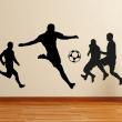 Muurstickers sport en voetbal - Muursticker set van voetballers 1 - ambiance-sticker.com