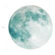 Muursticker maan fosforescerend 30cm - ambiance-sticker.com