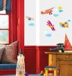 Sticker vliegtuigen voor kinderslaapkamer - ambiance-sticker.com