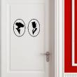 Stickers elegante toiletten - ambiance-sticker.com