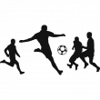 Muurstickers sport en voetbal - Muursticker set van voetballers 1 - ambiance-sticker.com